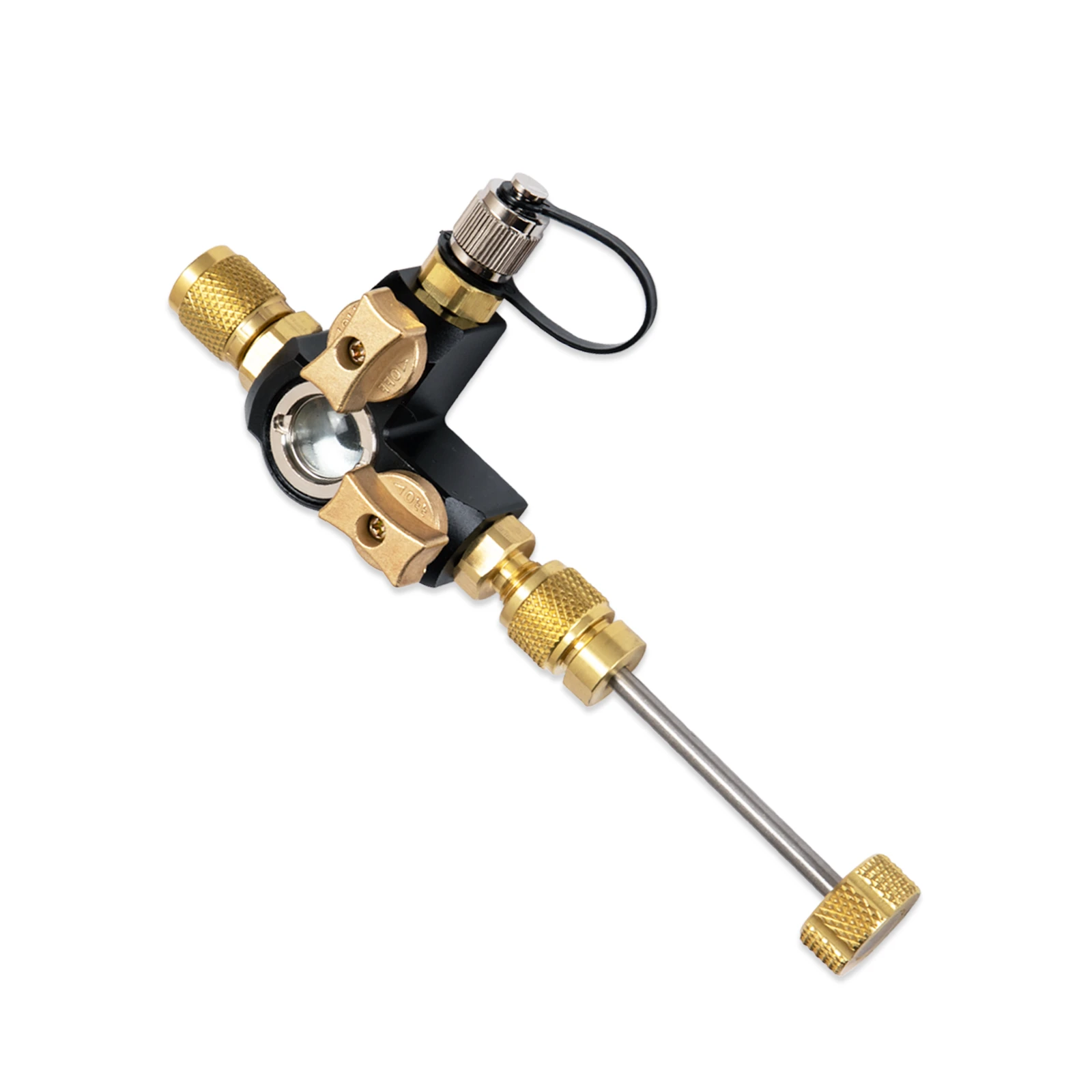 Dual Valve Core Removal Tool with Sight Glass